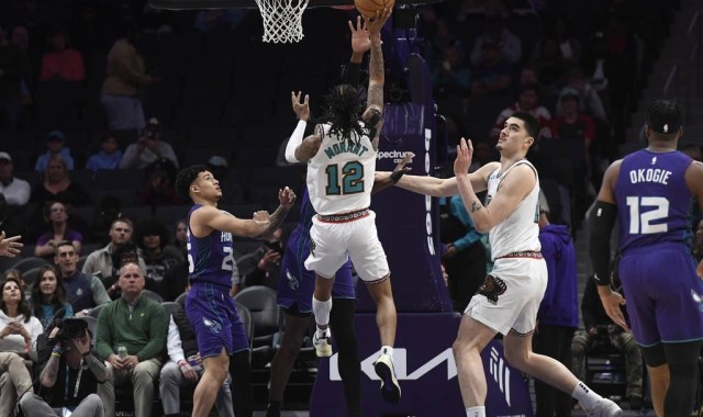 莫兰特28+8贝恩19分 威尔斯重伤离场灰熊胜黄蜂