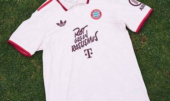 拜仁将穿特别版球衣在本轮德甲出战圣保利，以反对种族主义